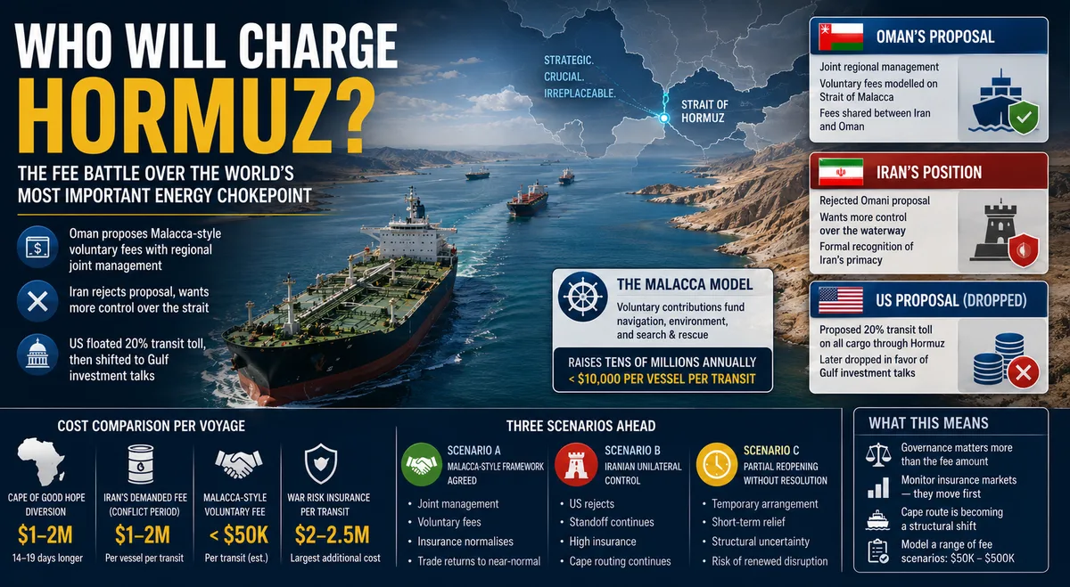 Every Ship Crossing Hormuz Could Soon Pay a Fee — Here's What That Means for Global Freight Costs