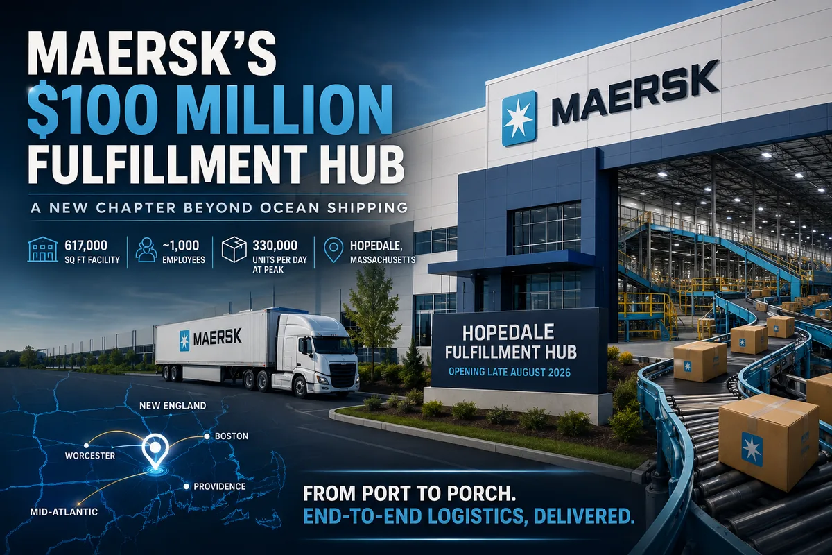Maersk Just Invested $100 Million in a New US Fulfillment Hub — And It's a Signal of Where Ocean Carriers Are Heading
