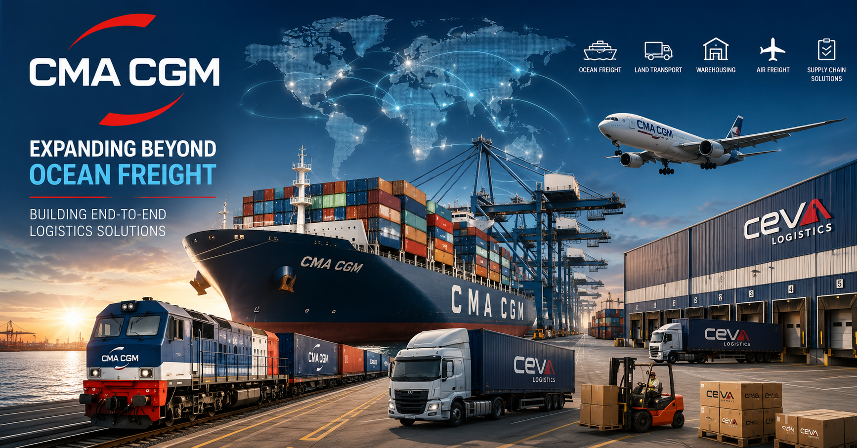 CMA CGM Expands Global Logistics Network Beyond Shipping Operations