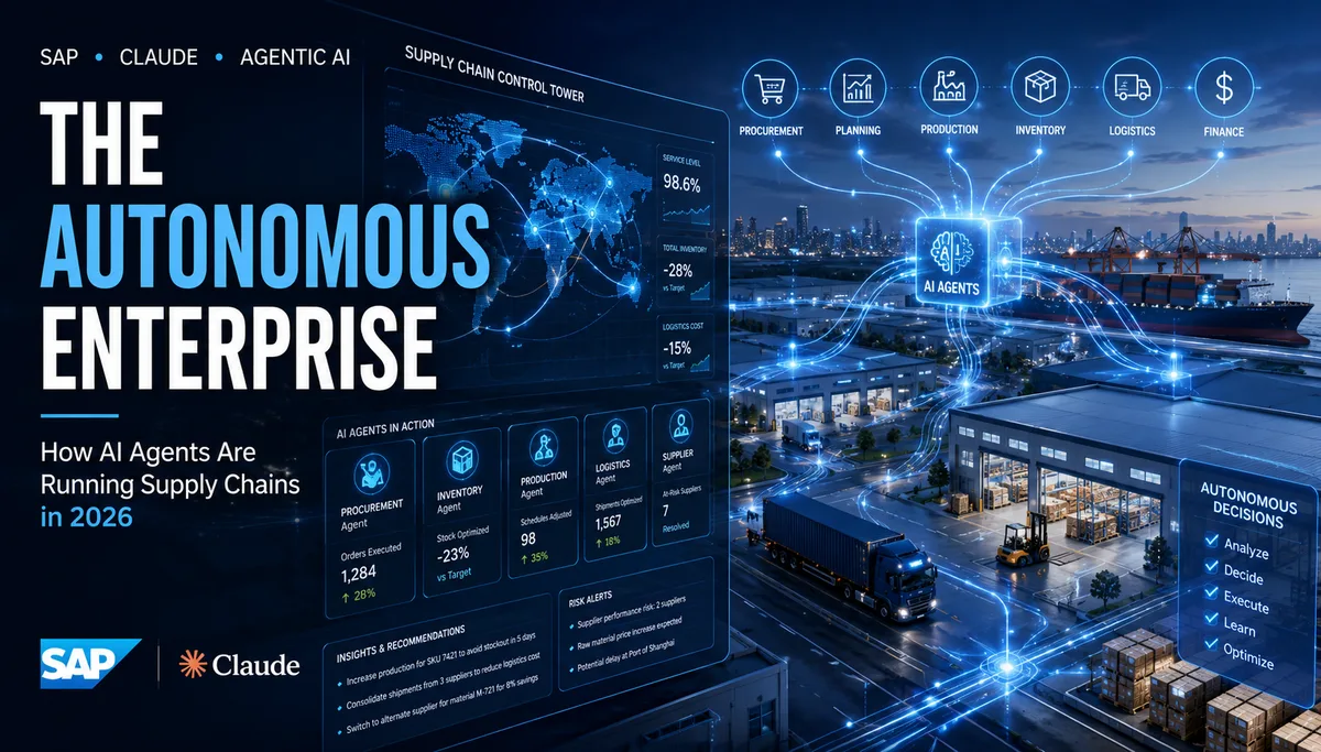 The Autonomous Supply Chain Is Here — SAP Just Deployed AI Agents That Make Decisions Without Human Input
